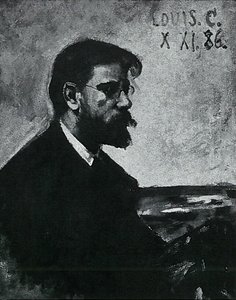 画家ハインリッヒ・フリッケンの肖像 作： Lovis Corinth
